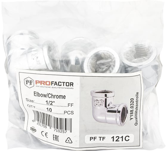 Уголок PROFACTOR CHROME в/в 1/2 PF TF 121C
