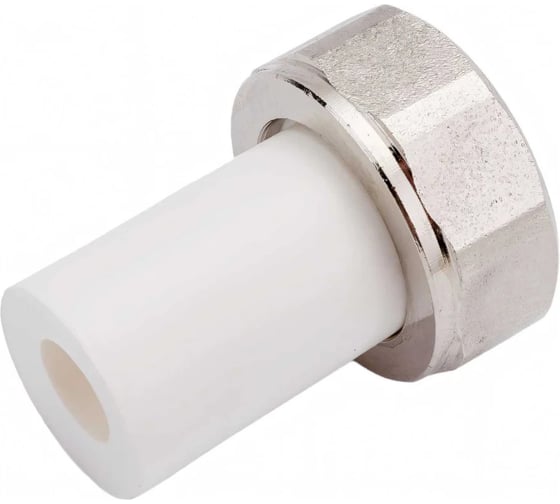 Штуцер с накидной гайкой Millennium 32 мм x 1 1/4", наружная резьба, полипропилен/латунь, белый 3M52-tnm-321a00 1