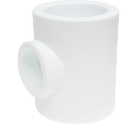 Тройник переходной Millennium 63×40×63 мм ППР полипропиленовый для труб, белый 3M12-tio-634063