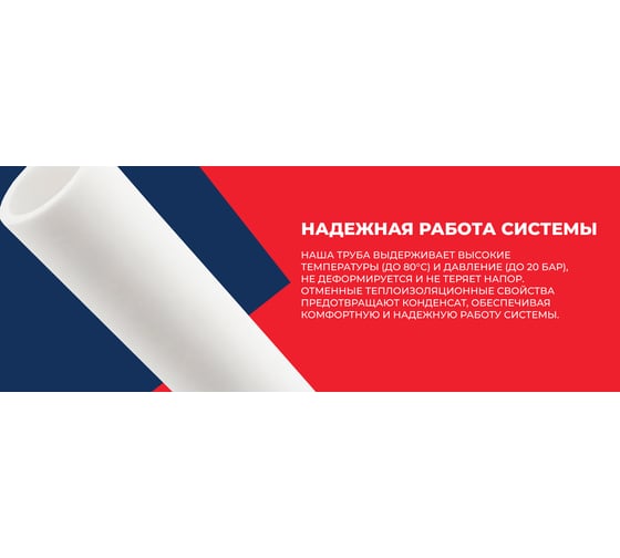 Полипропиленовая труба Millennium 32x5,4 PN20 (длина 2м) 3M02-tbe-320200