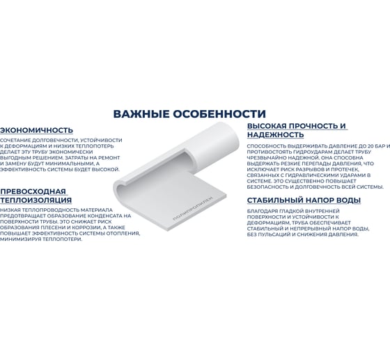 Полипропиленовая труба Millennium 32x5,4 PN20 (длина 2м) 3M02-tbe-320200
