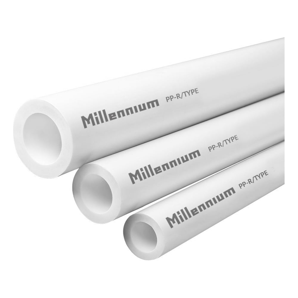 Полипропиленовая труба Millennium 40x6,7 PN20 (длина 2м) 3M02-tbe ...