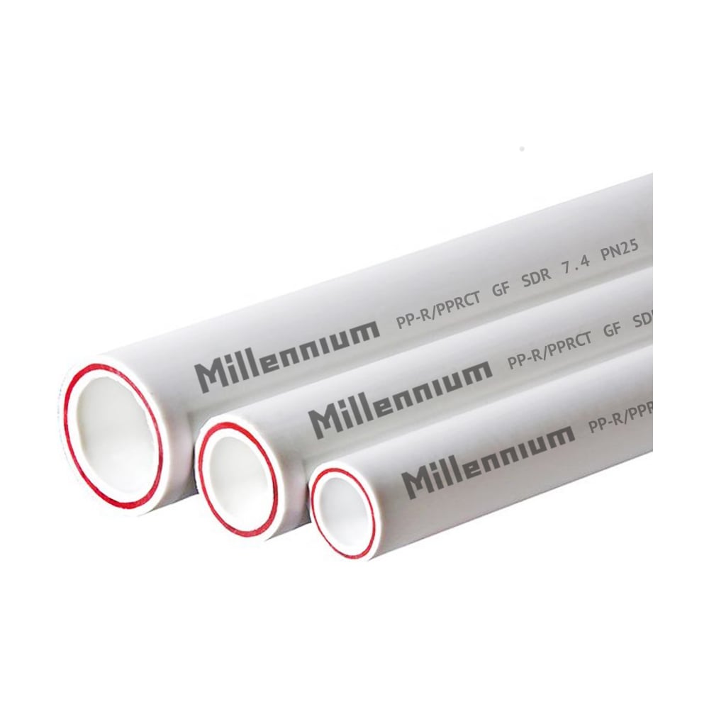 Полипропиленовая труба Millennium армированная стекловолокном 20x3,4 ...