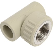 Тройник комбинированный Damento внутренняя резьба, 20 мм x 3/4 дюйма, серый 8848