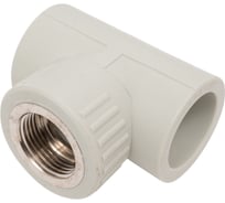 Тройник комбинированный Damento внутренняя резьба, 32 мм x 3/4 дюйма, серый 8852