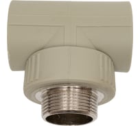 Тройник комбинированный Damento наружная резьба, 40 мм x 1 1/4 дюйма, серый 8870