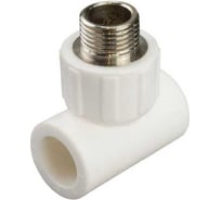 Тройник комбинированный Damento наружная резьба, 32 мм x 1 дюйм, белый 8862