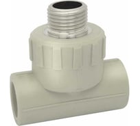 Тройник комбинированный Damento наружная резьба, 25 мм x 1/2 дюйма, серый 8865