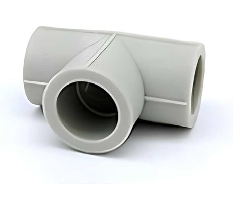 Тройник соединительный Damento 20 мм, серый 8761