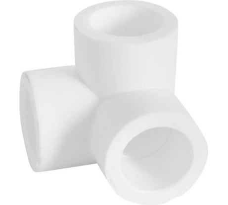 Тройник соединительный двухплоскостной Damento 20 мм, белый 013752