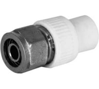 Штуцер для трубы pex Damento 20x16 мм, белый 020159