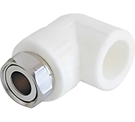 Угольник с накидной гайкой Damento 25 мм x 1/2 дюйма, белый 996098