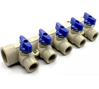 Коллектор Damento 32 на 5 выходов 20 внутр. серый (1/14) 996083