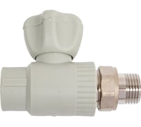 Крана шаровой для радиатора Damento прямой 20x1/2" серый (10/100) 8732