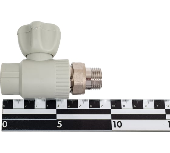 Крана шаровой для радиатора Damento прямой 20x1/2" серый (10/100) 8732