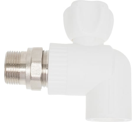 Крана шаровой для радиатора Damento угловой 25x3/4" белый (5/90) 8737