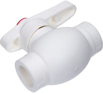 Кран шаровый Damento 1v 20 белый (10/120) 8738