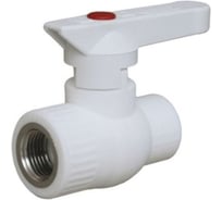 Кран шаровый комбинированный Damento с вн.резьбой 20x1/2" белый (10/80) 996100