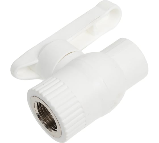Кран шаровый комбинированный Damento с вн.резьбой 20x1/2" белый (10/80) 996100