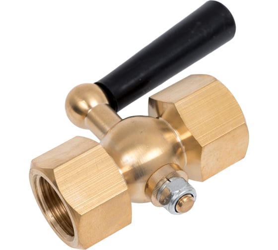Кран для манометра РОСМА 3-ходовой Ру25 латунь, ВР/ВР G1/2, прокладка фторопласт D070-00041 1