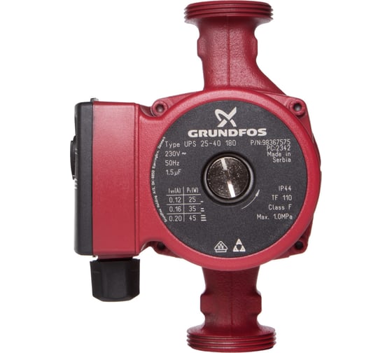 Насос циркуляционный Grundfos  UPS 25-40 EU НС-1595966 36067686