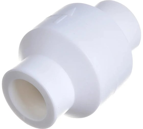 Обратный клапан Millennium 20 мм полипропиленовый ППР для водоснабжения, горизонтальный, белый 3M22-chl-0b0000 1