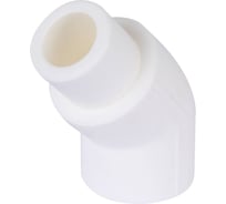 Угольник полипропиленовый Millennium 45° 25 мм, наружная/внутренняя резьба, PP-R, белый 3M12-elt-250045