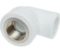 Угольник полипропиленовый 90° Millennium 20 × 1/2" с внутренней резьбой, комбинированный, PP-R + латунь, белый 3M22-efo-200b00 УТ000026285 4