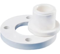 Фланец полипропиленовый с буртом Millennium 90 мм, белый 3M2-sls-900000