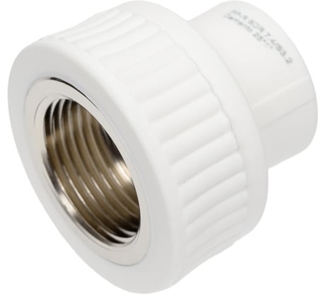 Муфта комбинированная Damento вн.рез. 25x1" белый (5/160) 9478