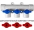 Коллектор ПП с кранами Millennium Ø32мм, 3 вых., син. ручка 3M62-mnb-320320 УТ000026854 2