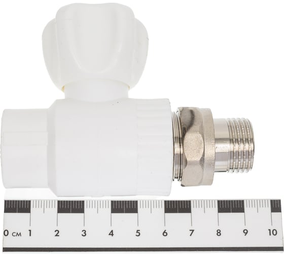 Кран пластиковый Millennium 20 мм-1/2", прямой, верхний, с латунным шаром 3M42-vlr-200b000