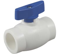 Кран шаровой пластиковый Millennium 32 мм, синяя ручка 3M42-vlm-320001