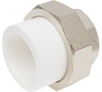 Муфта комбинированная разъёмная Damento внутренняя резьба, 32x1", белый 8717