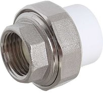 Муфта комбинированная разъёмная Damento внутренняя резьба, 20x3/4", белый 8707