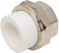 Муфта комбинированная разъёмная Damento внутренняя резьба, 32x1 1/4", белый 017244