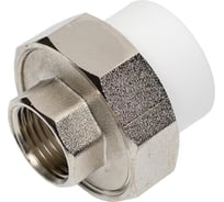 Муфта комбинированная разъёмная Damento внутренняя резьба, 25x1/2", белый 8708