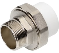 Муфта комбинированная разъёмная Damento наружная резьба, 50х1 1/2", белый 9455