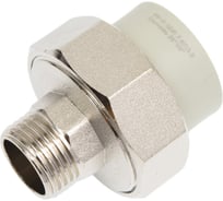 Муфта комбинированная разъёмная Damento наружная резьба, 25х1/2", серый 8724