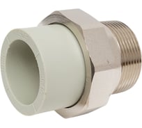 Муфта комбинированная разъёмная Damento наружная резьба, 40х1 1/2", серый 996080