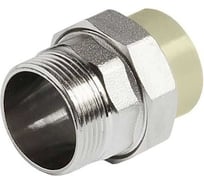 Муфта комбинированная разъёмная Damento наружная резьба, 20х3/4", серый 8723