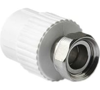 Муфта с накидной гайкой Damento 25х3/4", внутренняя резьба, белый 8918