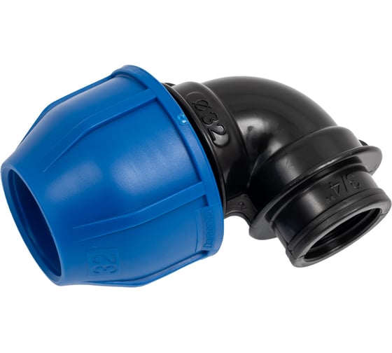 Отвод переходной Damento 32x3/4", внутренняя резьба, ПНД 011243 1