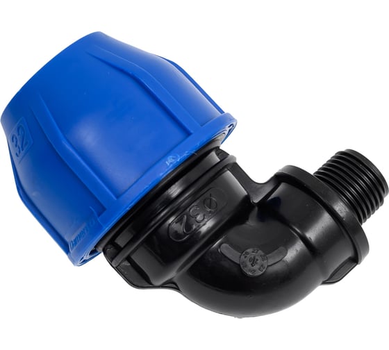 Отвод переходной Damento 32x1/2", наружная резьба, ПНД 011255