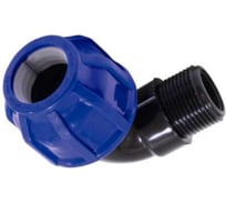 Отвод переходной Damento 25x1/2", наружная резьба, ПНД 011249