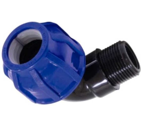 Отвод переходной Damento 32x3/4", наружная резьба, ПНД 011256 1