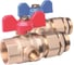 Комплект шаровых кранов Danfoss FHF-BV с гнездом для установки термометра 2 шт. 088U0822 1
