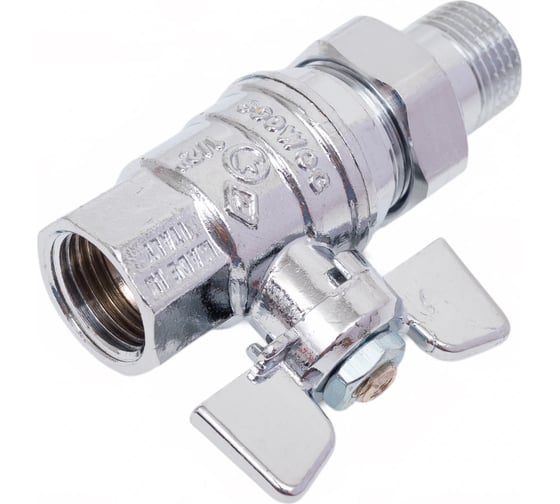 Шаровой кран Bugatti арт.322C G1/2" DN15 PN64 хром. 032204C