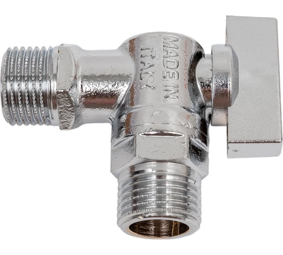 Кран для подключения бачков/смесителей Uni-Fitt НН 1/2", хромированный 180C2000
