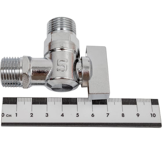 Кран для подключения бачков/смесителей Uni-Fitt НН 1/2", хромированный 180C2000